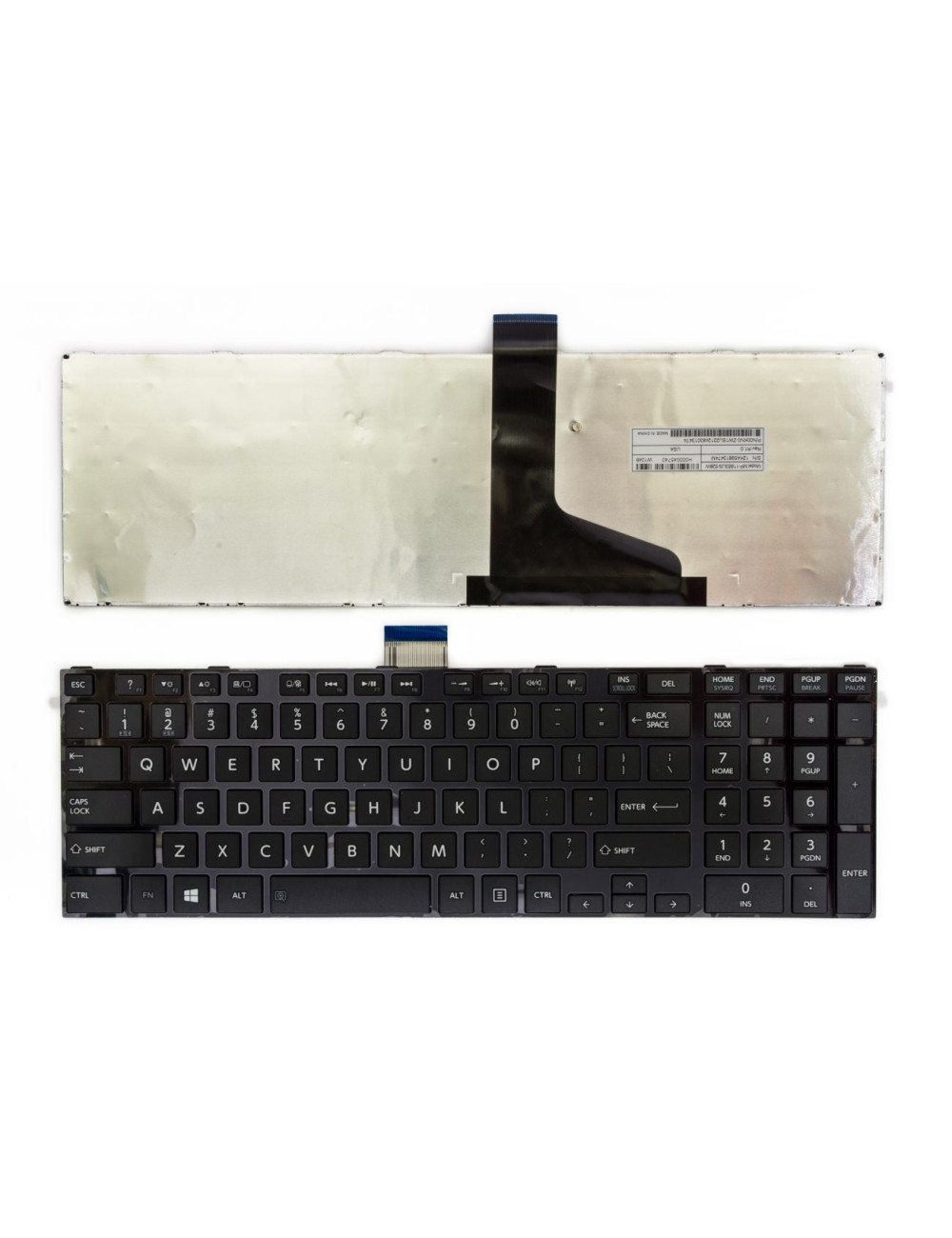 Klaviatūra TOSHIBA Satellite: C850, C855, C870, C875, L850, L855, L870, L875, L950, L955