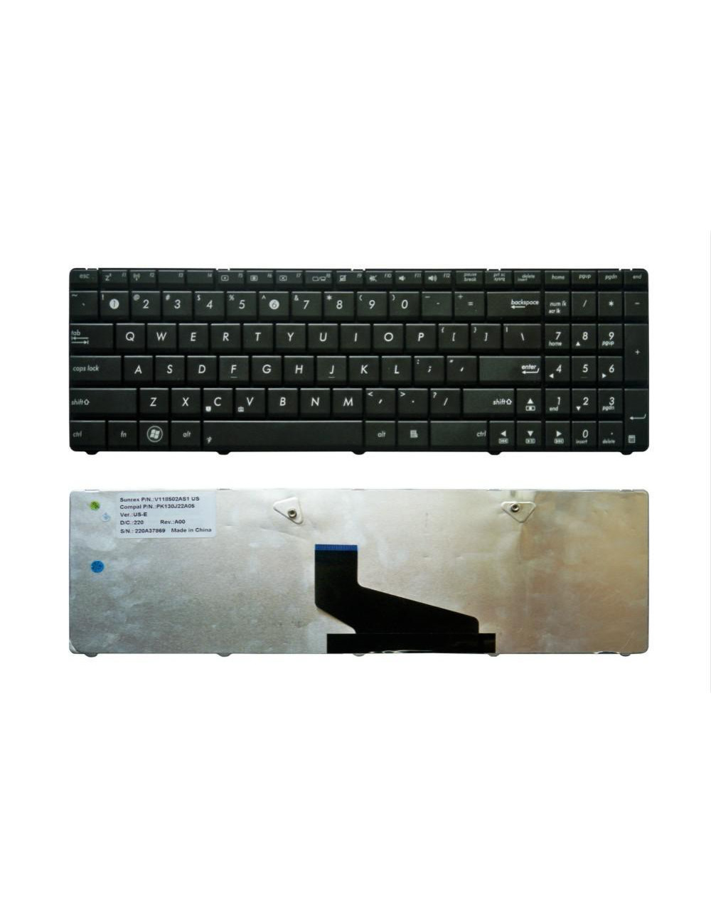 Keyboard ASUS: K53U, K53B, K53T, K53, K53E