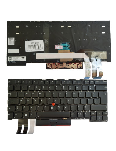 Keyboard Lenovo ThinkPad T490s, T495s, UK, with backlight