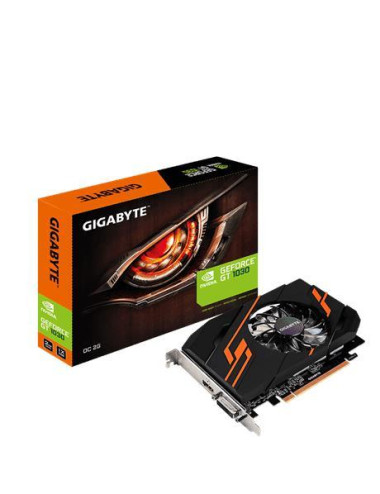 Graphics Card|GIGABYTE|NVIDIA GeForce GT 1030|2 GB|64 bit|PCIE 3.0 16x|GDDR5|Memory 6008 MHz|GPU 1265 MHz|Single Slot Fansink|GV
