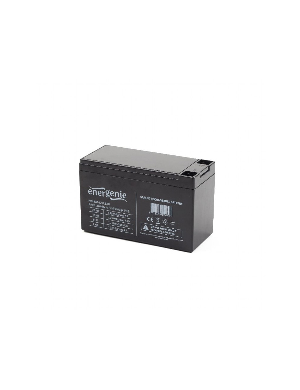 EnerGenie Rechargeable battery for UPS BAT-12V7.5AH