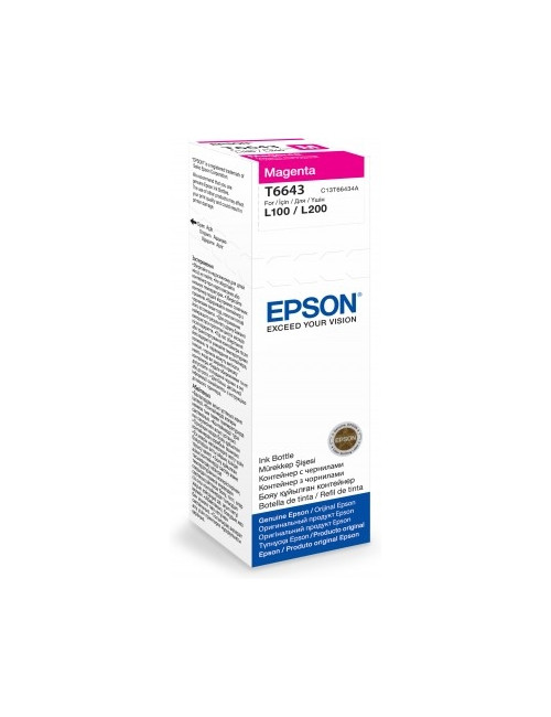 Epson T6643 Ink bottle 70ml Ink Cartridge, Magenta