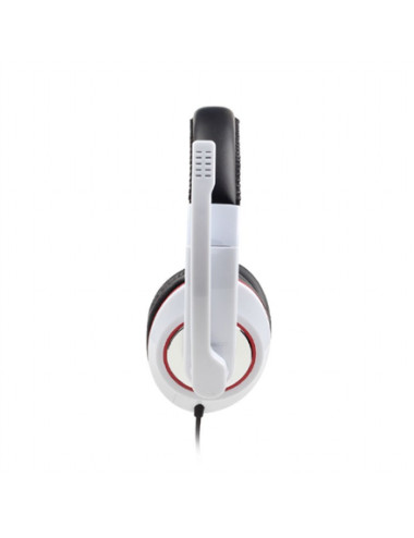 Gembird MHS-001-GW Stereo headset 3.5 mm, Glossy white, Built-in microphone
