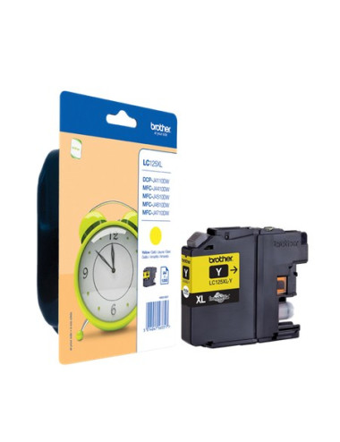 Brother LC225XLY Ink Cartridge, Yellow