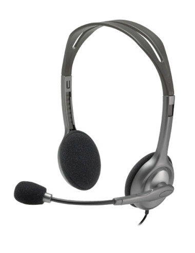 Logitech Stereo headset H111 Built-in microphone, 3.5 mm, Grey