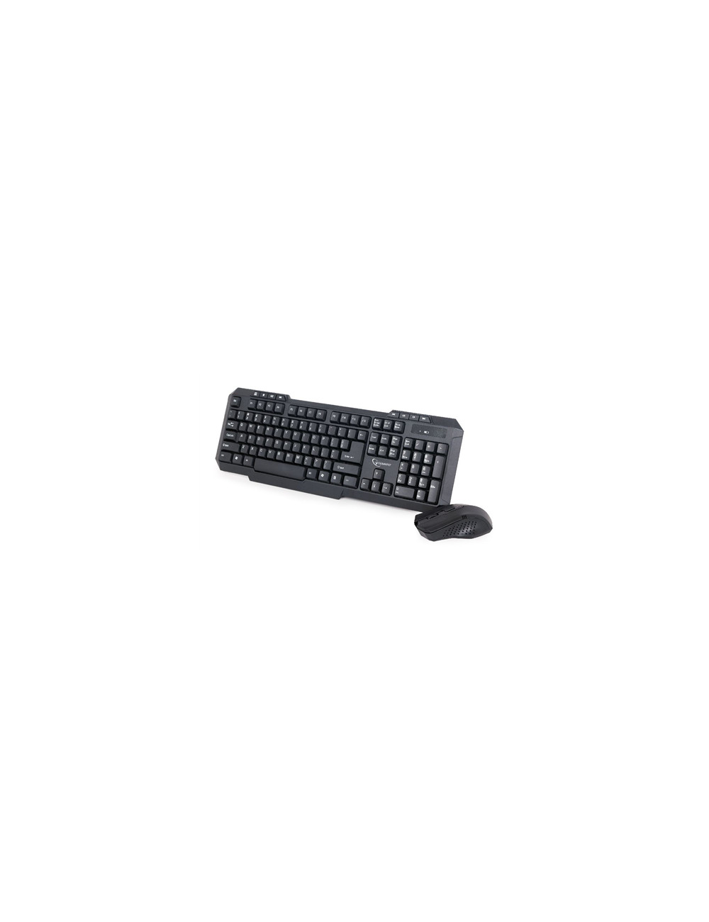 Gembird Desktop Set KBS-WM-02 Keyboard and Mouse Set, Wireless, Mouse included, US, US, Numeric keypad, 450 g, USB, Black, Bluet