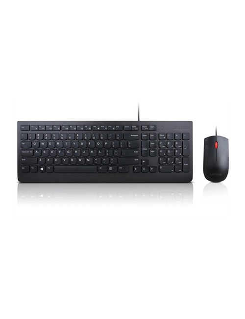 Lenovo Essential Wired Keyboard and Mouse Combo - US English with Euro symbol