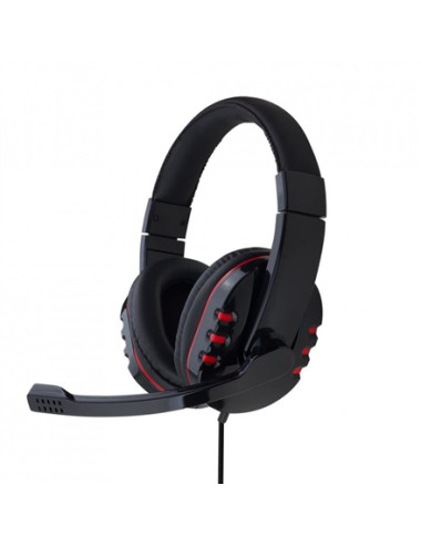 Gembird Glossy Black, Gaming headset with volume control, Built-in microphone, 3.5 mm
