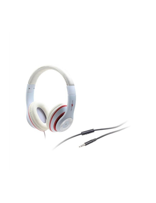 Gembird MHS-LAX-W Stereo headset "Los Angeles" Wired, On-Ear, Microphone, White, 3.5 mm, White