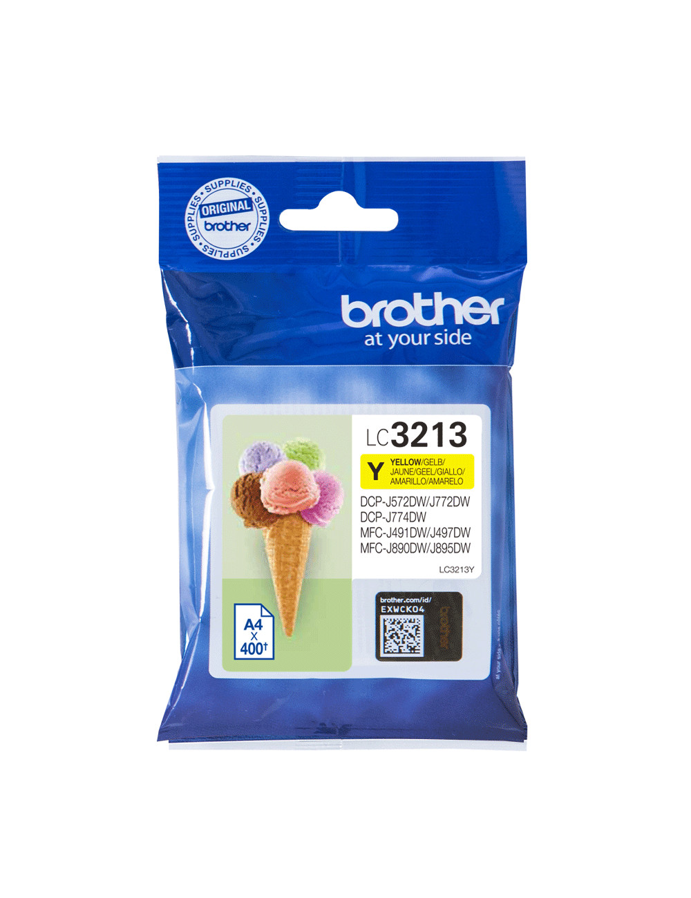 Brother LC3213Y Ink Cartridge, Yellow