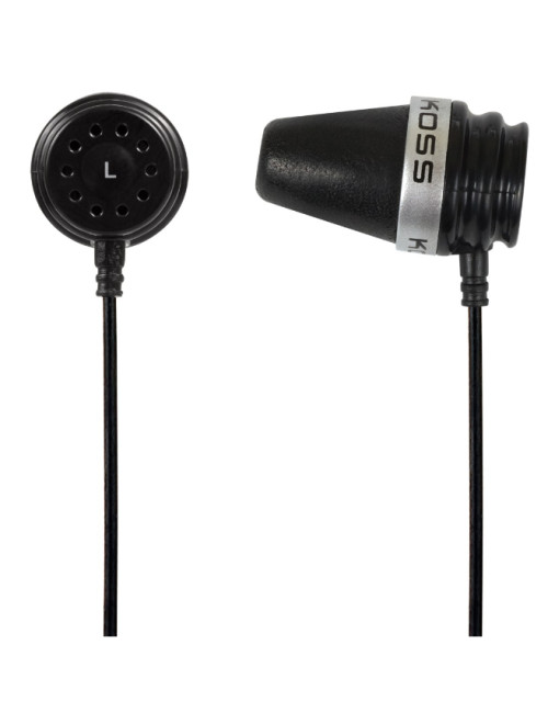 Koss Headphones Sparkplug In-ear, 3.5 mm, Black, Noice canceling,