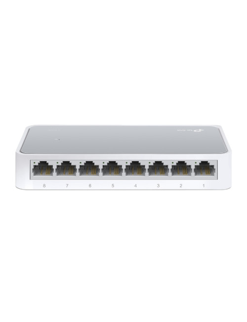 TP-LINK Switch TL-SF1008D Unmanaged, Desktop, 10/100 Mbps (RJ-45) ports quantity 8, Power supply type External