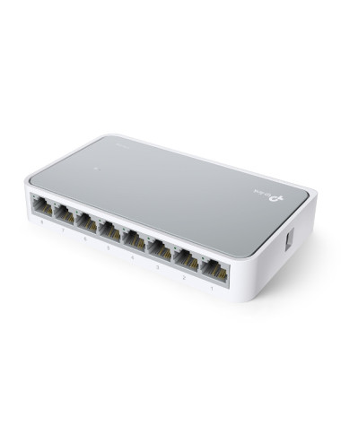 TP-LINK Switch TL-SF1008D Unmanaged, Desktop, 10/100 Mbps (RJ-45) ports quantity 8, Power supply type External
