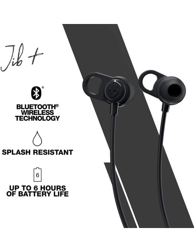 Skullcandy Earphones with mic Jib+ Active Wireless In-ear, Microphone, Black