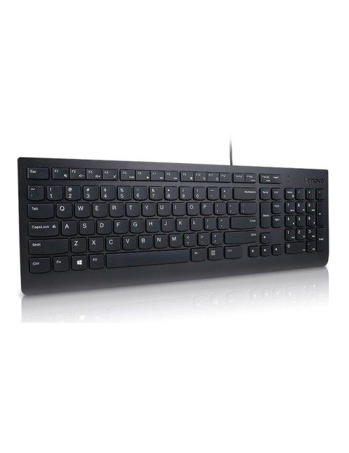 Lenovo Essential Wired Keyboard - US Euro Black