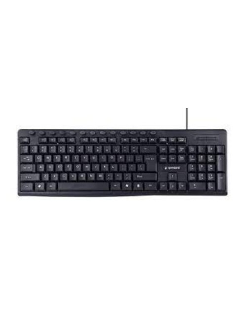 Gembird Multimedia Keyboard KB-UM-107 Wired, US, Black