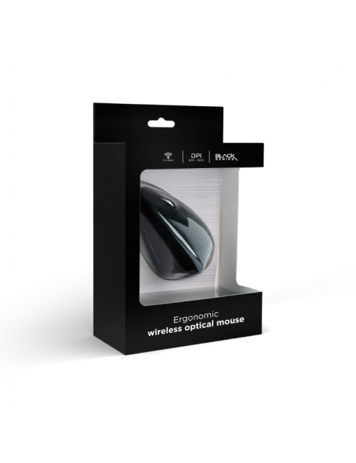 Gembird MUSW-ERGO-01 2.4GHz Wireless Optical Mouse, USB, Wireless connection, Black