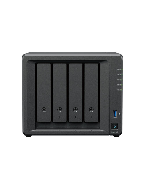 Synology Rack NAS DS423+ J4125, Processor frequency 2.7 GHz, 2 GB, DDR4, RAID 0,1,5,6,10,Hybrid, 2x1GbE/2xUSB3.2, System Fan: 92