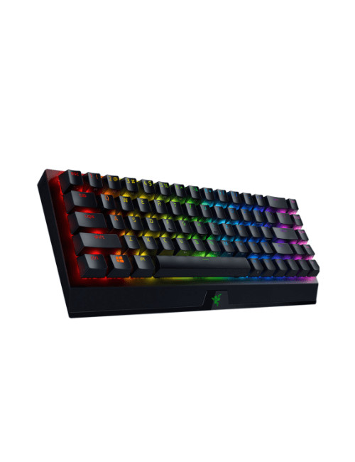 Razer BlackWidow V3 Mini HyperSpeed Mechanical Gaming Keyboard, RGB LED light, US, Wireless, Black, Yellow Switch