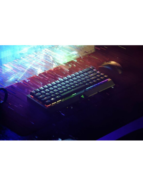 Razer BlackWidow V3 Mini HyperSpeed Mechanical Gaming Keyboard, RGB LED light, US, Wireless, Black, Yellow Switch