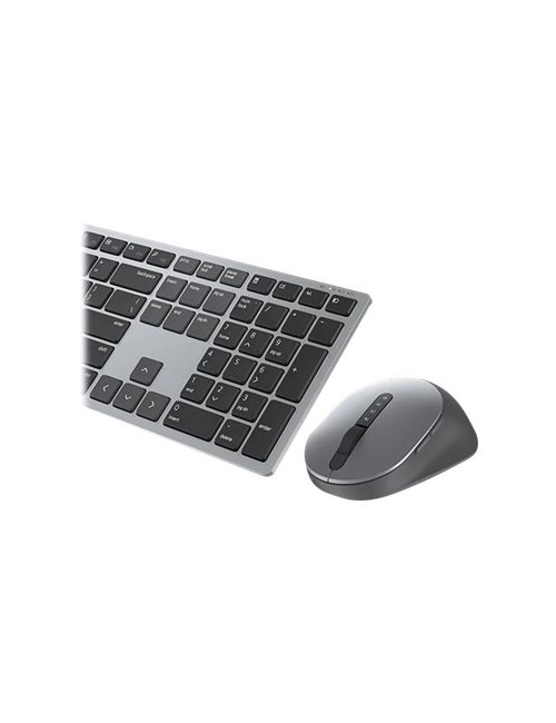 Dell Premier Multi-Device Keyboard and Mouse KM7321W Wireless, Batteries included, RU, Titan grey