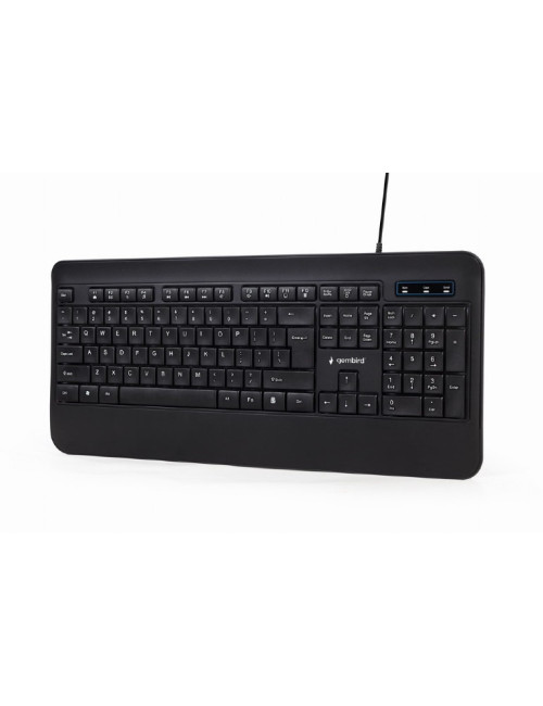 Gembird Multimedia Keyboard KB-UML-03 Wired, US, Black