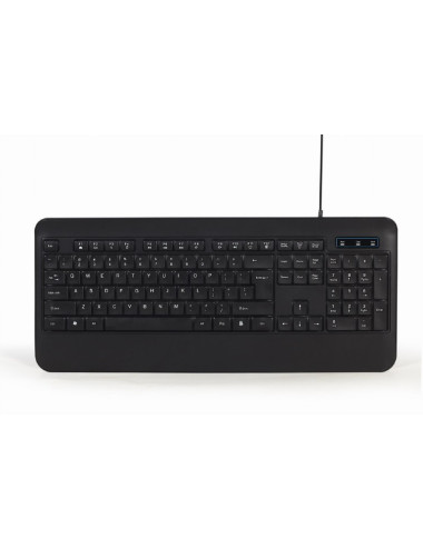 Gembird Multimedia Keyboard KB-UML-03 Wired, US, Black