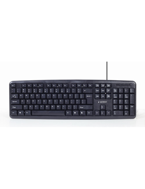 Gembird 4-in-1 Multimedia office set KBS-UO4-01 Keyboard, Mouse, Pad and Headset Set, Wired, Mouse included, US, Black