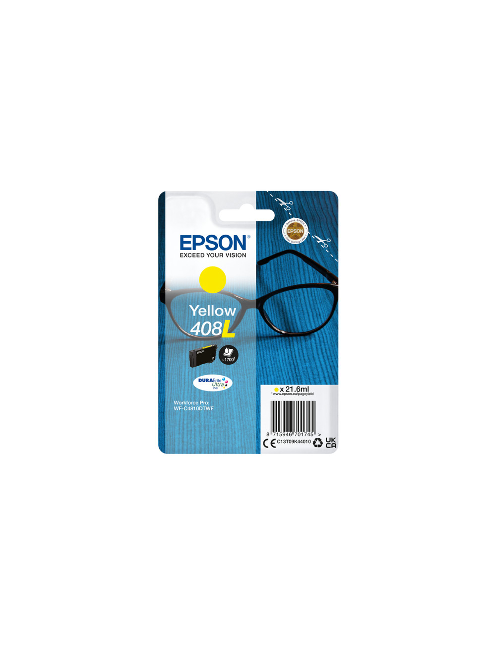 Epson DURABrite Ultra 408L Ink cartrige, Yellow