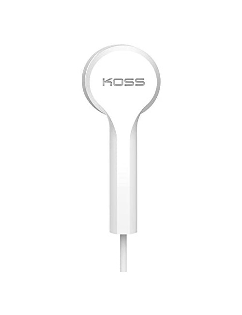 Koss Headphones KEB9iW Wired, In-ear, Microphone, White