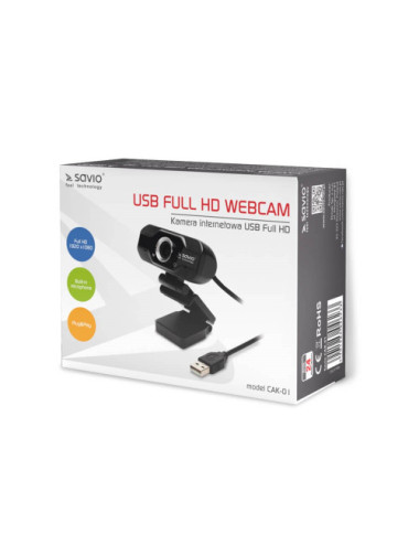SAVIO FullHD Webcam CAK-01