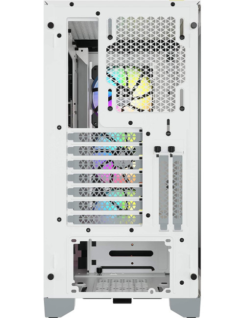 Corsair Tempered Glass Mid-Tower ATX Case iCUE 4000X RGB Side window, Mid-Tower, White, Power supply included No, Steel, Tempere