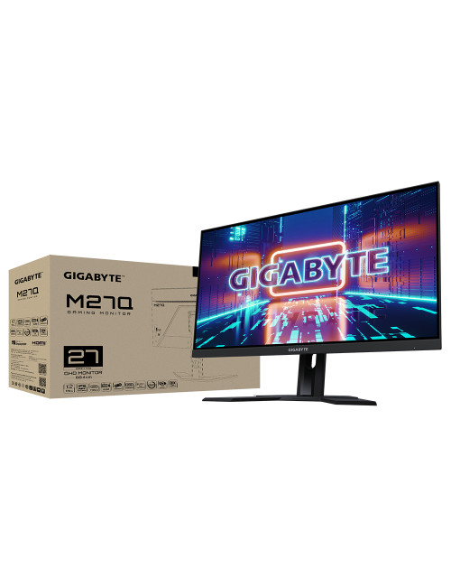 Gigabyte Gaming Monitor M27Q-EK 27 ", QHD, 2 560 x 1440 pixels