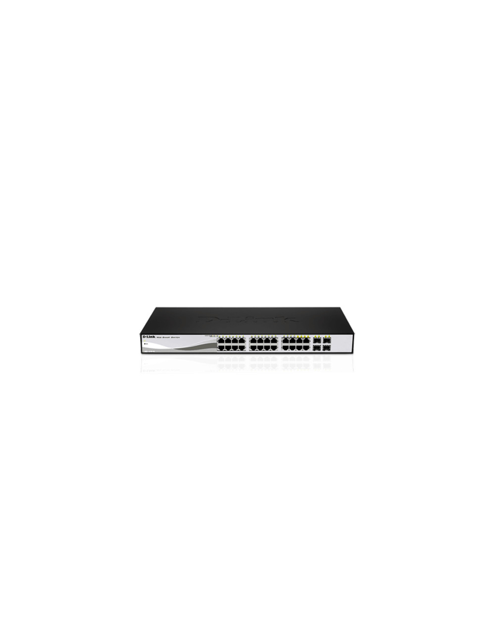 D-LINK DGS-1210-20, Gigabit Smart Switch with 16 10/100/1000Base-T ports and 4 Gigabit MiniGBIC (SFP) ports, 802.3x Flow Control