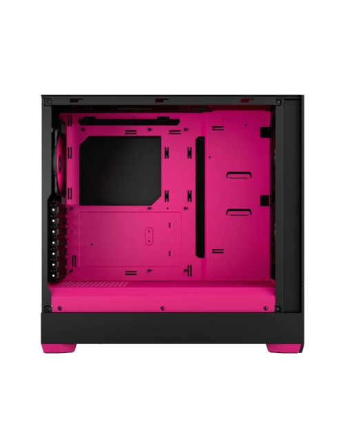 Fractal Design Pop Air RGB Magenta Core TG Clear Tint, ATX, mATX, Mini ITX, Power supply included No