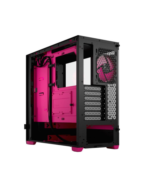 Fractal Design Pop Air RGB Magenta Core TG Clear Tint, ATX, mATX, Mini ITX, Power supply included No