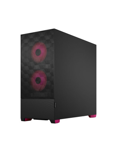 Fractal Design Pop Air RGB Magenta Core TG Clear Tint, ATX, mATX, Mini ITX, Power supply included No