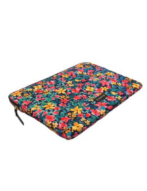 Casyx for MacBook SLVS-000023 Fits up to size 13 /14 ", Sleeve, Canvas Flowers Dark, Waterproof