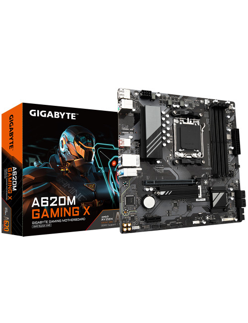 Gigabyte A620M GAMING XG10 Processor family AMD, Processor socket AM5, DDR5 DIMM, Memory slots 4, Supported hard disk drive inte