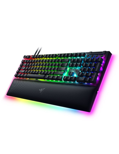 Razer Mechanical Gaming Keyboard BlackWidow V4 Pro RGB LED light, US, Wired, Black, Yellow Switches, Numeric keypad