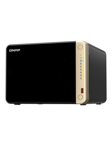 QNAP 6-Bay desktop NAS TS-664-8G N5095 4-core, Processor frequency 2.9 GHz, 8 GB, DDR4, 2x 2.5 Gigabit Ethernet Port, 2 x M.2 22