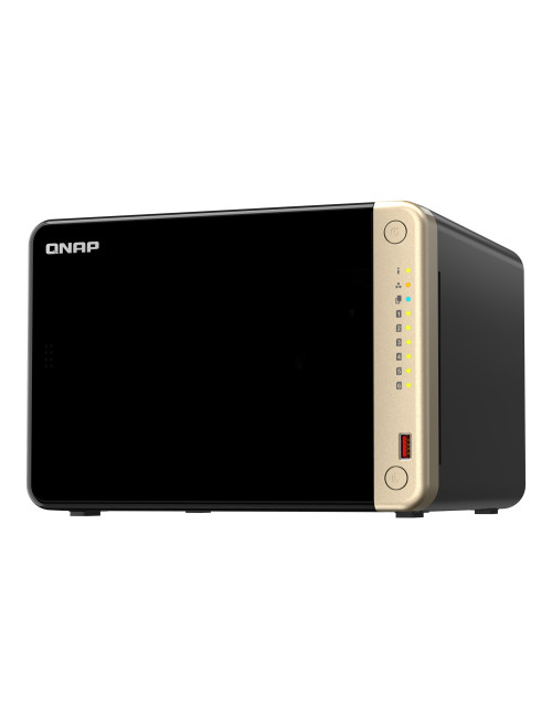 QNAP 6-Bay desktop NAS TS-664-8G N5095 4-core, Processor frequency 2.9 GHz, 8 GB, DDR4, 2x 2.5 Gigabit Ethernet Port, 2 x M.2 22