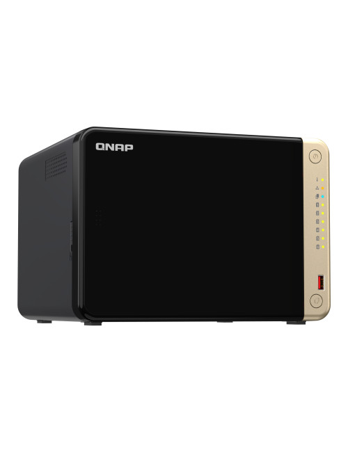 QNAP 6-Bay desktop NAS TS-664-8G N5095 4-core, Processor frequency 2.9 GHz, 8 GB, DDR4, 2x 2.5 Gigabit Ethernet Port, 2 x M.2 22