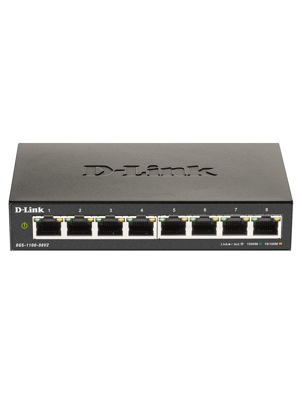 D-Link Smart Gigabit Ethernet Switch DGS-110-08V2 Managed, Desktop, Power supply type External, Ethernet LAN (RJ-45) ports 8