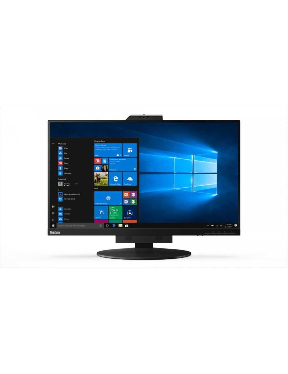 Lenovo Monitor ThinkCentre Tiny In One 27 27 ", IPS, QHD, 2560 x 1440, 16:9, 14 ms, 350 cd/m , Black