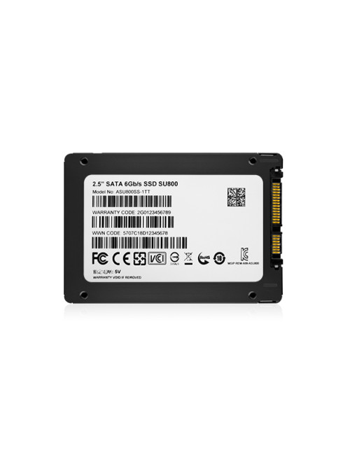 ADATA Ultimate SU800 1TB SSD form factor 2.5", SSD interface SATA, Read speed 560 MB/s, Write speed 520 MB/s