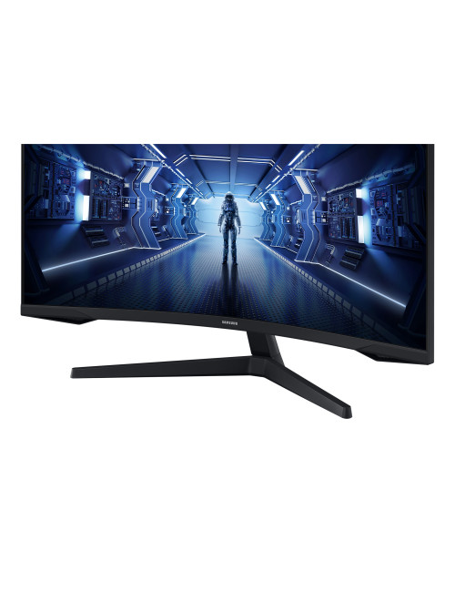 Samsung Curved Monitor LC34G55TWWPXEN 34 ", VA, UWQHD, 3440 x 1440, 21:9, 1 ms, 250 cd/m , Black, 165 Hz, HDMI ports quantity 1