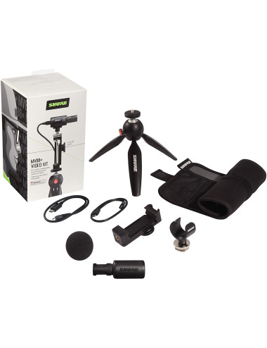 Shure Microphone and Video kit MV88+DIG-VIDKIT Black