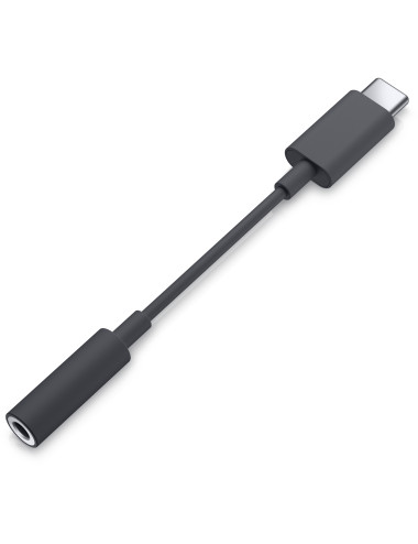 Dell Adapter USB-C to 3.5mm Headphone Jack SA1023 24 pin USB-C - male, Mini-phone stereo 3.5 mm - female, Black