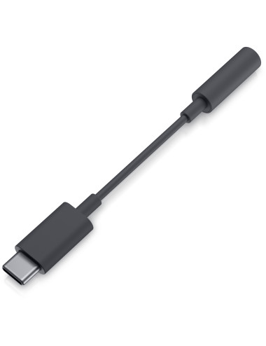 Dell Adapter USB-C to 3.5mm Headphone Jack SA1023 24 pin USB-C - male, Mini-phone stereo 3.5 mm - female, Black